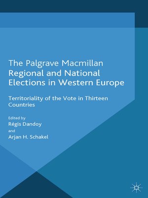 cover image of Regional and National Elections in Western Europe